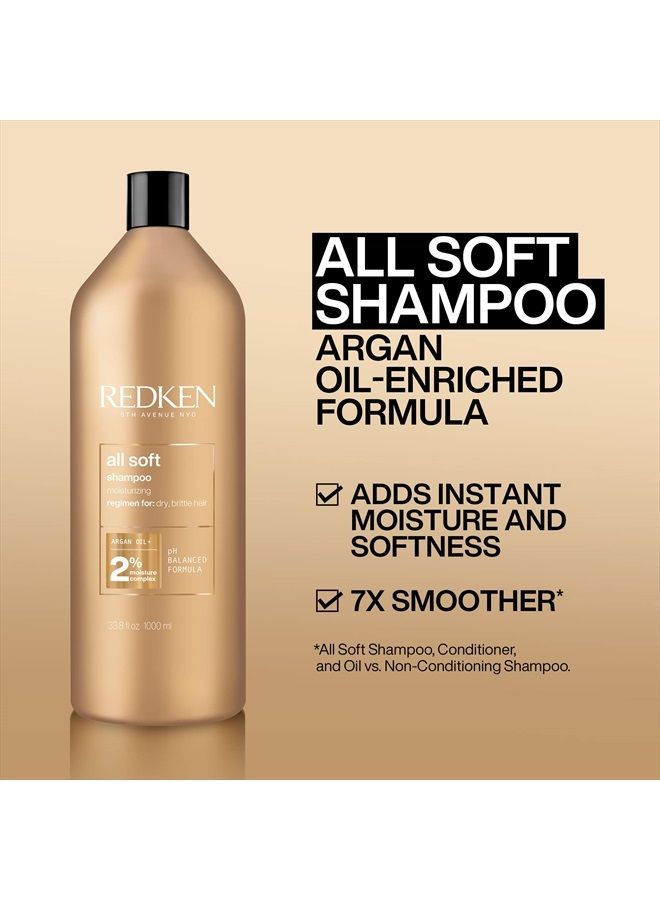 REDKEN شامبو ريدكن أول سوفت | يرطب وينعش بعمق | يوفر نعومة ولمعان مكثف | آمن للشعر المعالج بالألوان | للشعر الجاف أو الهش | مع زيت الأركان - Image 2