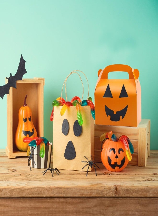 Oletx 30-Pack Orange Party Favor Treat Boxes, Goodie Boxes, Candy Box, Gable Paper Gift Boxes with Handles. Perfect for Orange Citrus Themed Brunch Party Decoration Supplies - Image 2