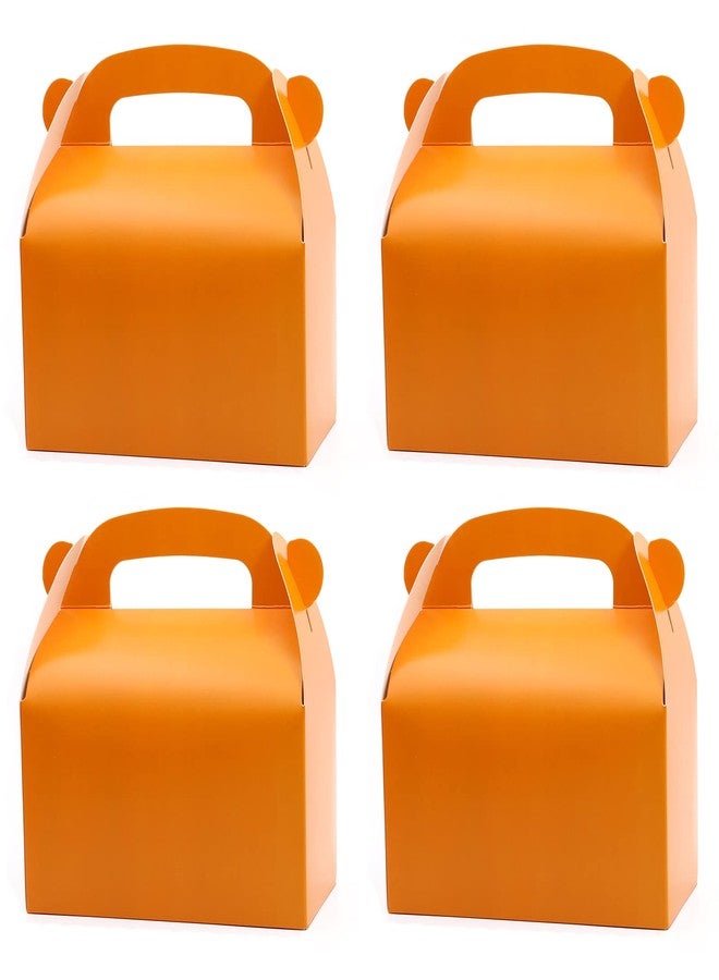 Oletx 30-Pack Orange Party Favor Treat Boxes, Goodie Boxes, Candy Box, Gable Paper Gift Boxes with Handles. Perfect for Orange Citrus Themed Brunch Party Decoration Supplies - Image 1