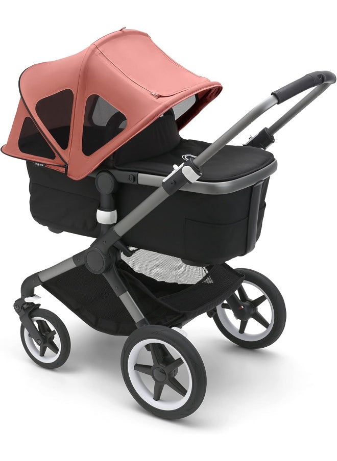 Bugaboo Donkey Breezy Sun Canopy Stroller Accessory With Upf 50+ Sun Protection And Ventilation Panels - Sunrise Red  - Image 3