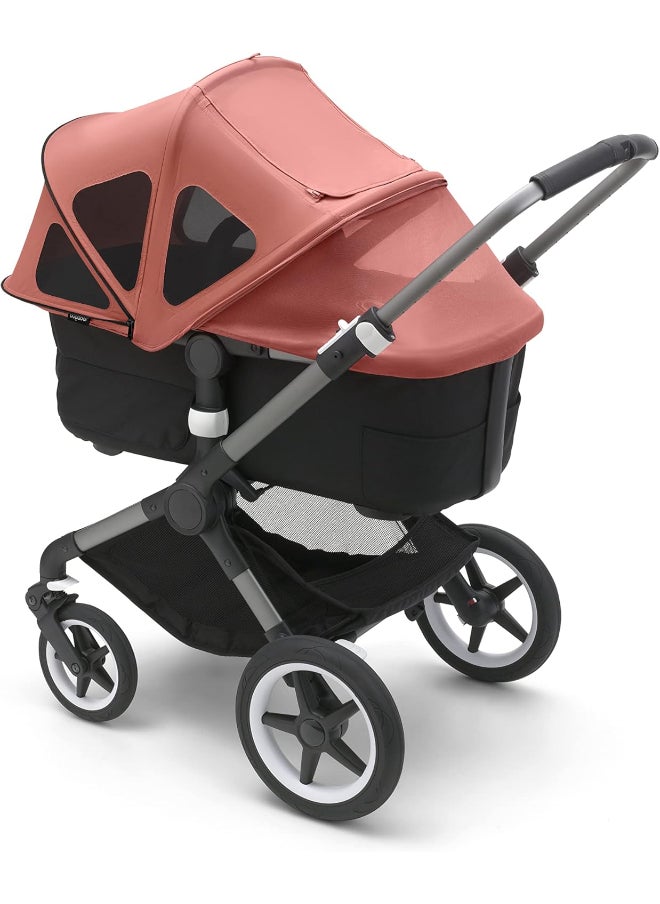 Bugaboo Donkey Breezy Sun Canopy Stroller Accessory With Upf 50+ Sun Protection And Ventilation Panels - Sunrise Red  - Image 4