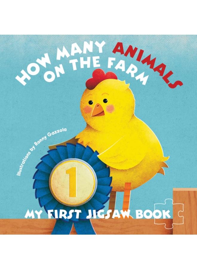 My First Jigsaw Book: How Many Animals on the Farm? 
