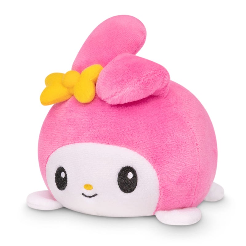 TeeTurtle Reversible Sanrio My Melody & Kuromi Plushie 4-Inch Two-Sided Flip Plush Toy with Embroidered Details Cute Mini Collectible Plush for Kids, Teens, and Adults - Image 2