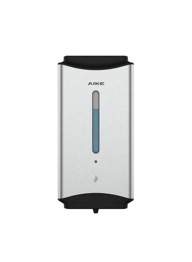 AIKE Automatic Soap Dispenser Commercial Wall Mounted Liquid Dispenser Brushed Stainless Steel Finish 1100ml Large Capacity - Image 1