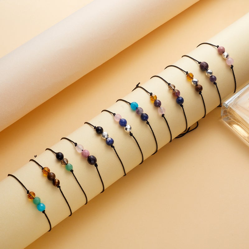 Handmade Zodiac Beaded Bracelet for Women Aquarius Aquarius