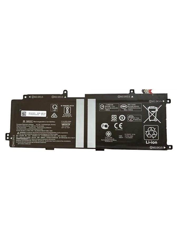 Terabyte MR02XL L46601-005 Laptop Battery Replacement for Hp Elite X2 G4 Series Notebook HSTNN-DB9E L45645-2C1 Black 7.7V 47Wh 5950mAh - Image 1