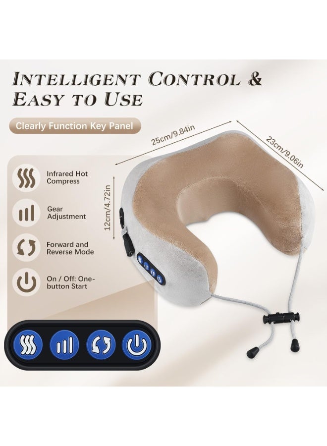 Wireless Electric Neck Massager – Portable U-Shaped Massage Cushion with Kneading Function – High-Precision Pain Relief for Home & Office - Image 2