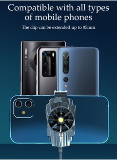 DUNISO Phone Cooler for Live Streaming and Gaming, Fast Phone Cooling Fan, Cellphone Radiator for Mobile Gaming TikTok Live Stream, Fit All Types of iPhone Android Smartphones  - Image 4
