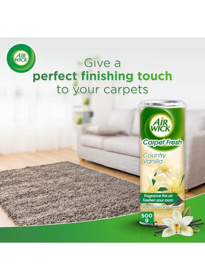 Air Wick Carpet Fresh Powder, Country Vanilla Scent, 500g - Image 2