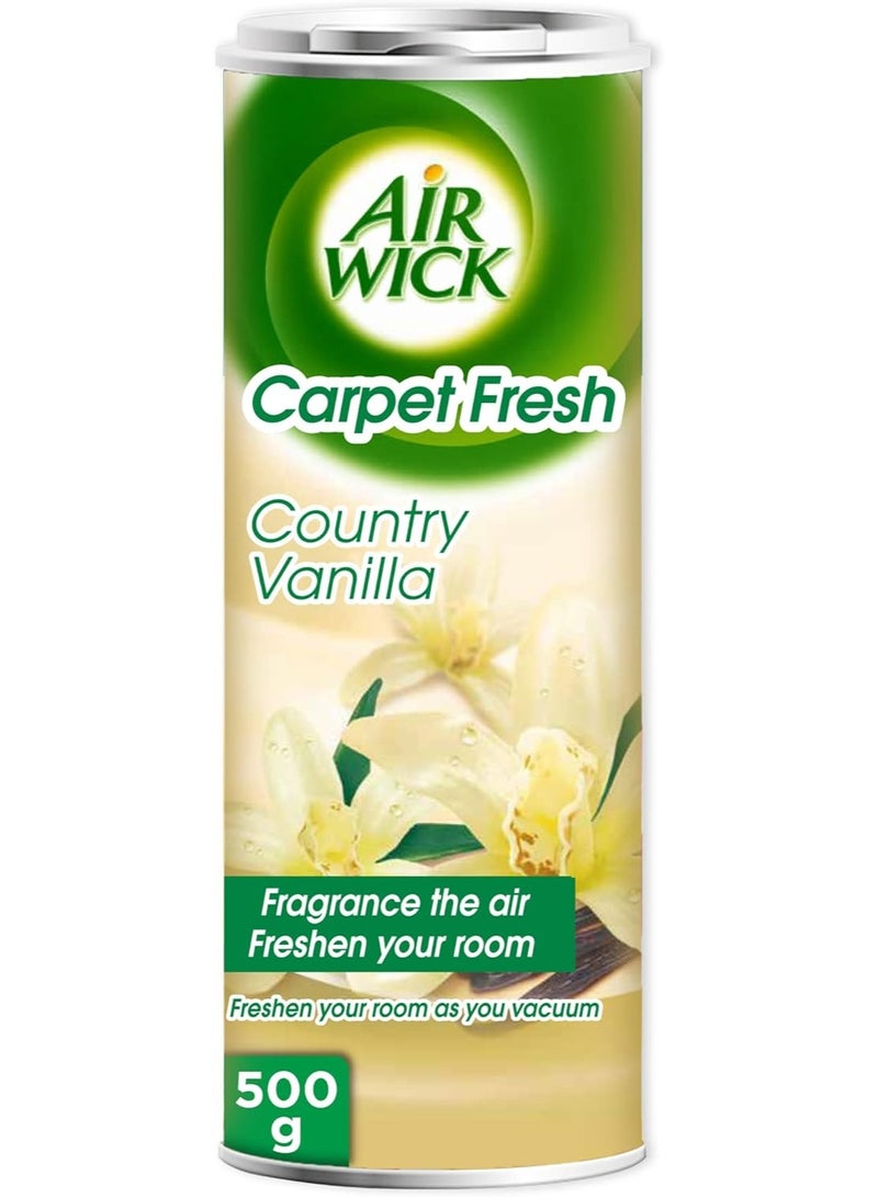 Air Wick Carpet Fresh Powder, Country Vanilla Scent, 500g - Image 1
