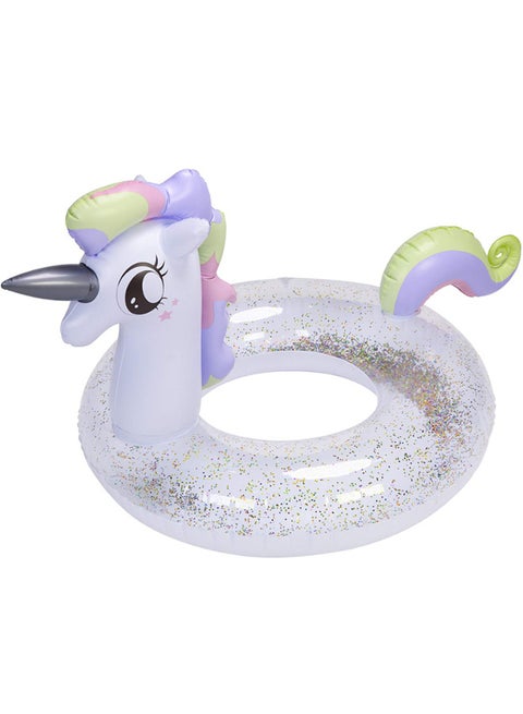 Horse-shaped float + swimming ring - for summer fun and adventure - 90 cm