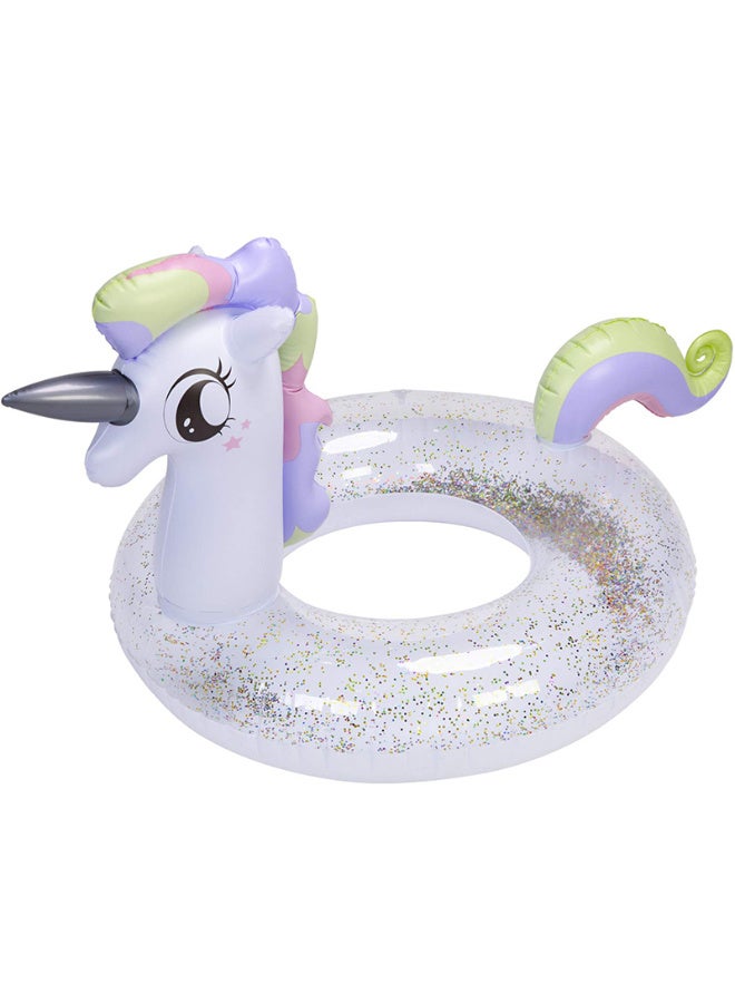 Horse-shaped float + swimming ring - for summer fun and adventure - 90 cm - Image 1