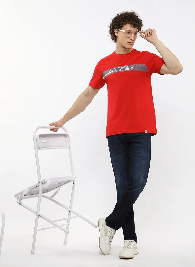 BEVERLY HILLS POLO CLUB  Graphic Crew Neck T-Shirt for Men | Best Price UAE