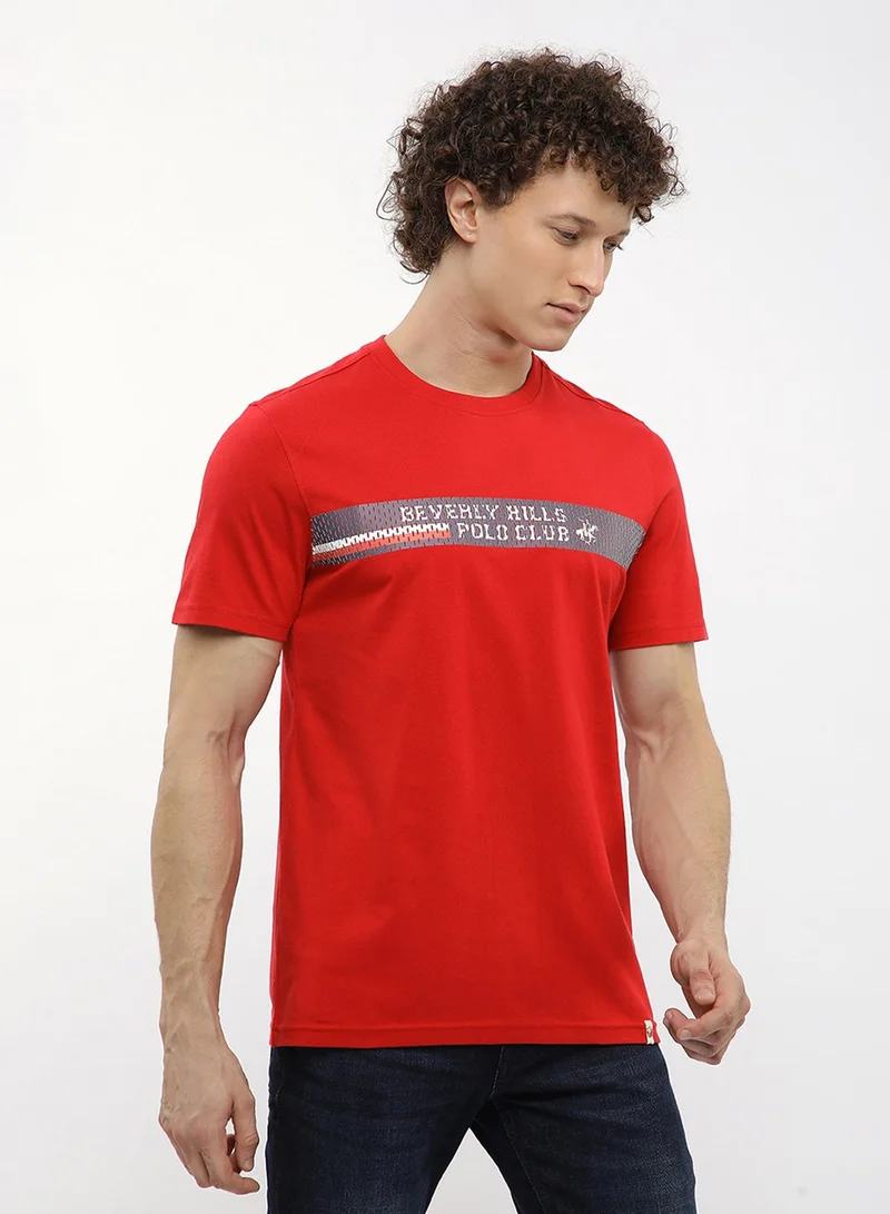 BEVERLY HILLS POLO CLUB  Graphic Crew Neck T-Shirt for Men | Best Price UAE