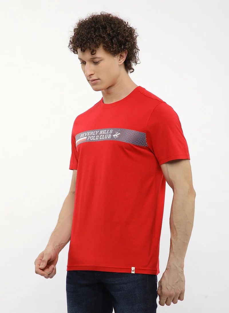 BEVERLY HILLS POLO CLUB  Graphic Crew Neck T-Shirt for Men | Best Price UAE