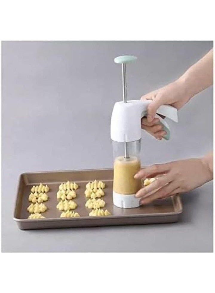 ماكينة بيتيفور اكريلك 18 غيار مع 12 وش + 6 أقماع مختلفة – تشكيل كوكيز وحلوى بسهولة وإبداع (L) - Image 2