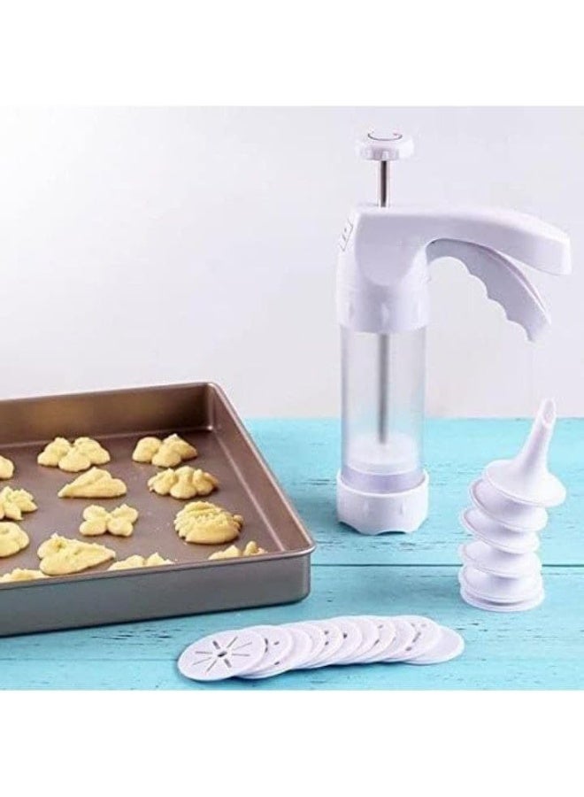 ماكينة بيتيفور اكريلك 18 غيار مع 12 وش + 6 أقماع مختلفة – تشكيل كوكيز وحلوى بسهولة وإبداع (L) - Image 4