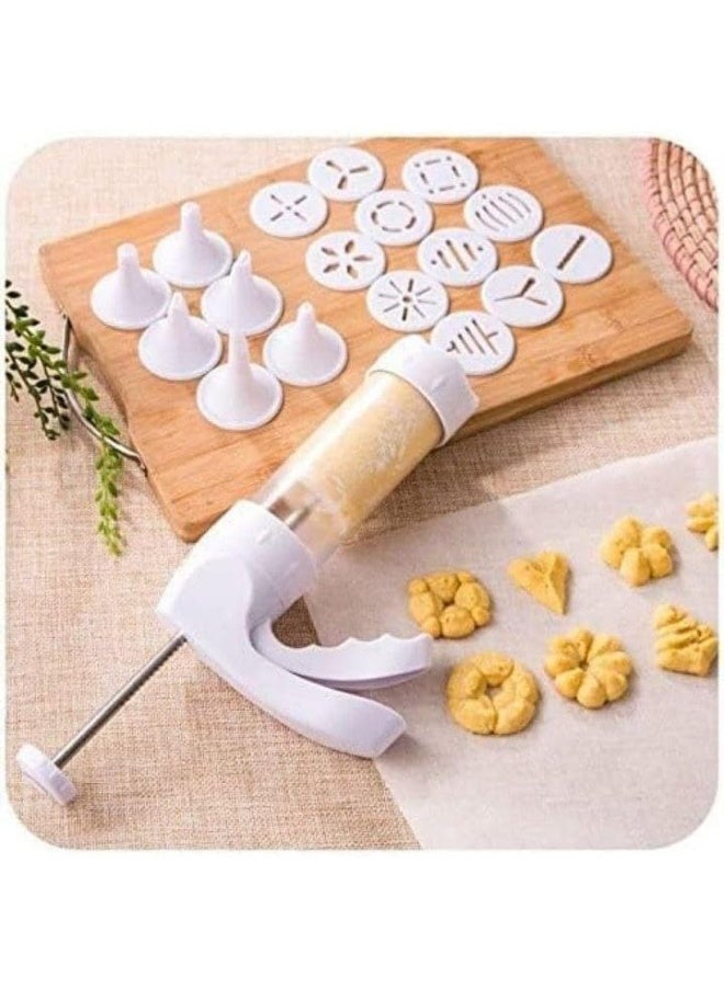 ماكينة بيتيفور اكريلك 18 غيار مع 12 وش + 6 أقماع مختلفة – تشكيل كوكيز وحلوى بسهولة وإبداع (L) - Image 3