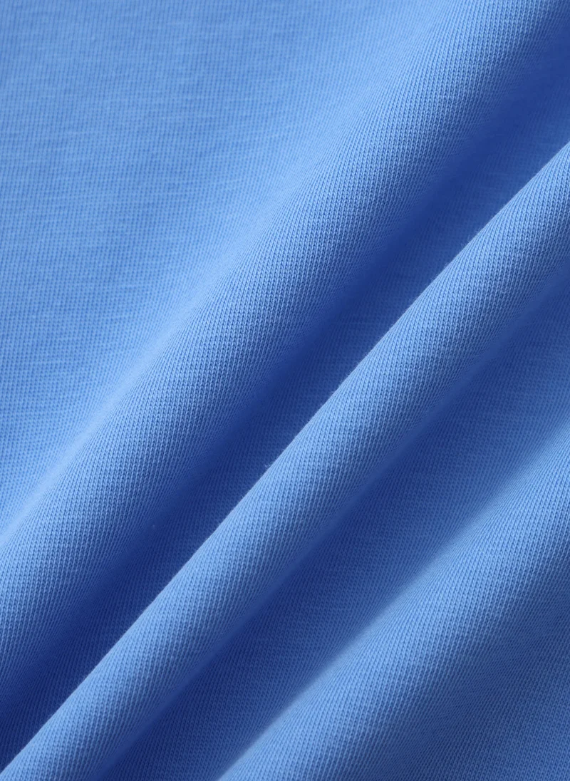 Balabala Blue Kids Boys Round v-neck short-sleeved T-shirt for Men | Best Price UAE