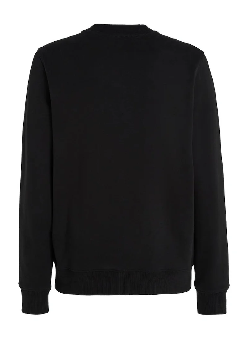 Calvin Klein Jeans Diffused Stacked Crew Neck Pullover Sweatshirt