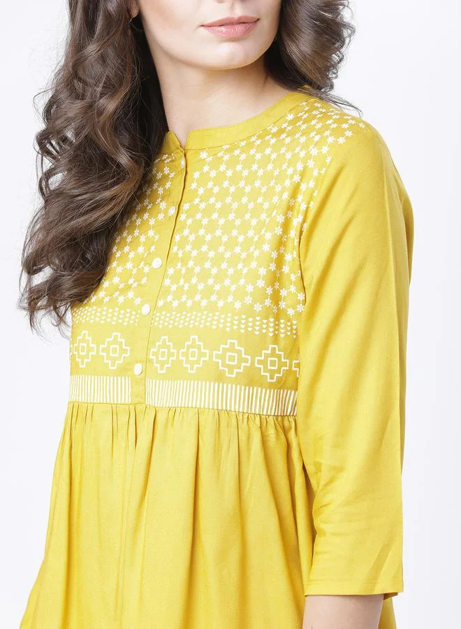 Vishudh Geo Printed Panel Empire Top by Styli
