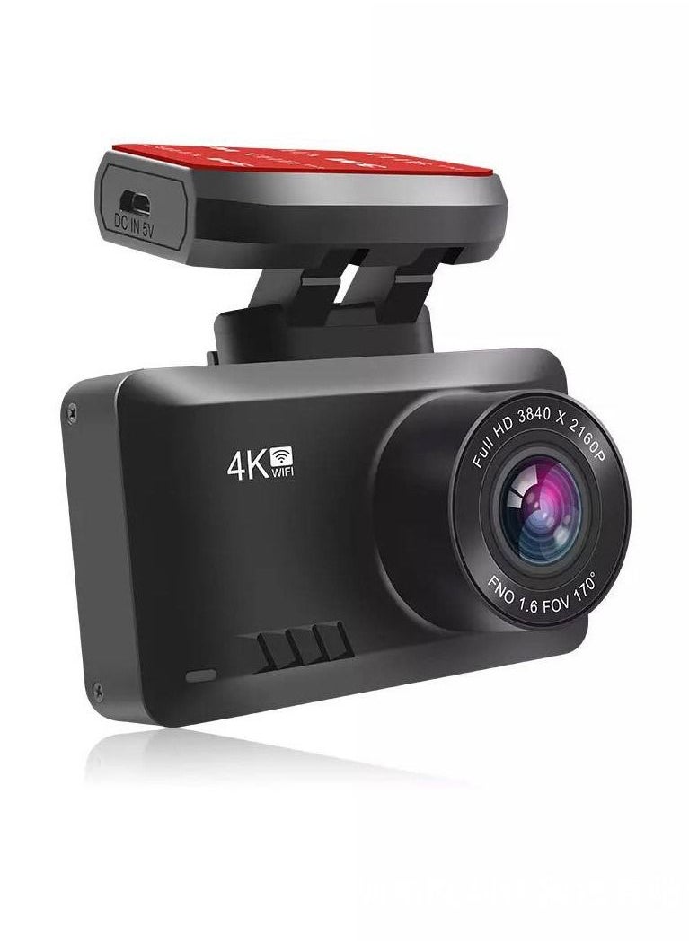 Generic 4K Dash Cam 3840*2160P Built-in GPS/WiFi Dual Dash Cam for Car,Dash Cam Front and Rear with Sony Sensor, 170° FOV, WDR, Night Vision, Parking Monitor  - Image 1