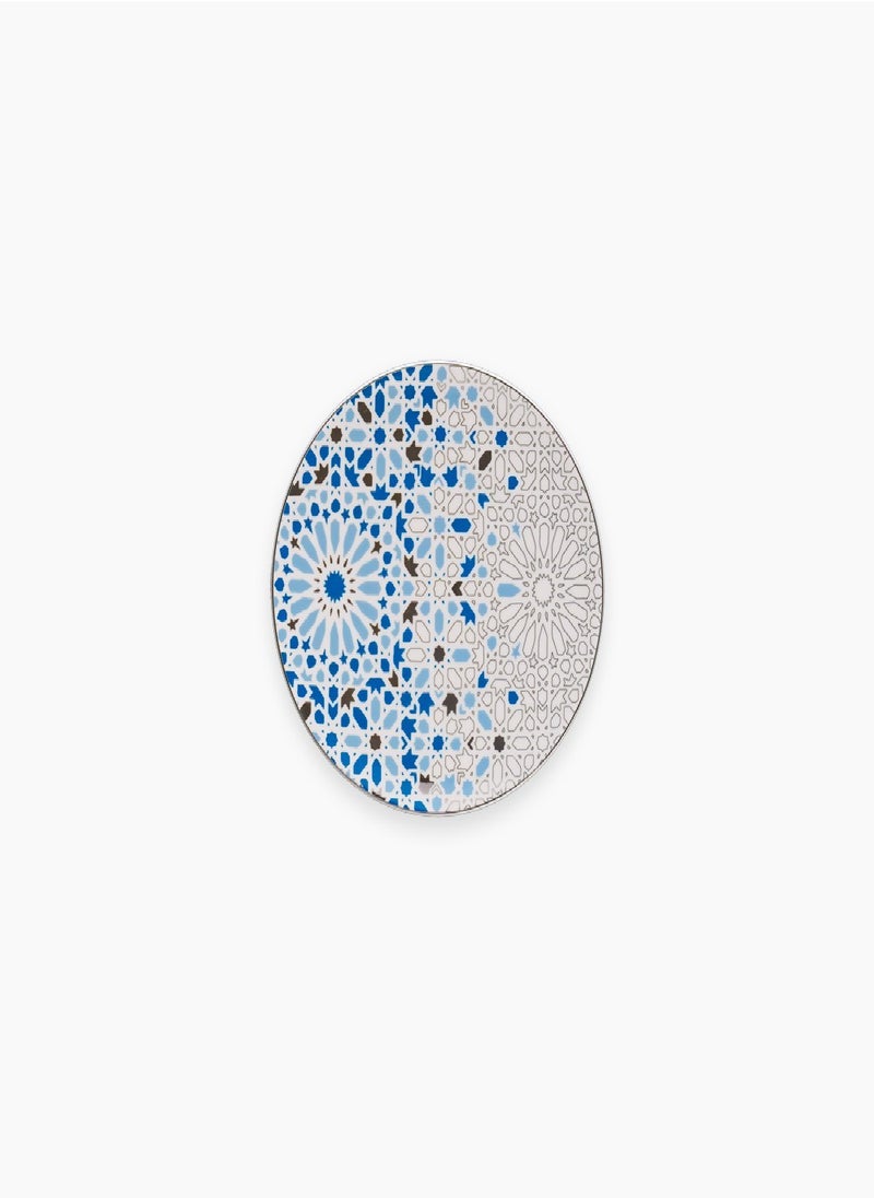 Homesmiths Rosa Nogoum Dessert Plate 21 cm|Suitable Ramadan and Eid Decoration & Celebration|Perfect Festive Gift for Home Decoration in Ramadan, Eid, Birthdays, Weddings.  - Image 1