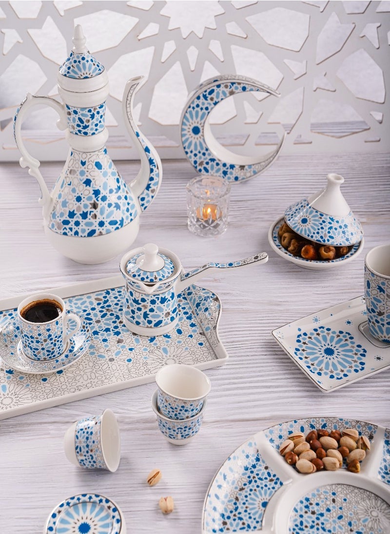 Homesmiths Rosa Nogoum Dessert Plate 21 cm|Suitable Ramadan and Eid Decoration & Celebration|Perfect Festive Gift for Home Decoration in Ramadan, Eid, Birthdays, Weddings.  - Image 2