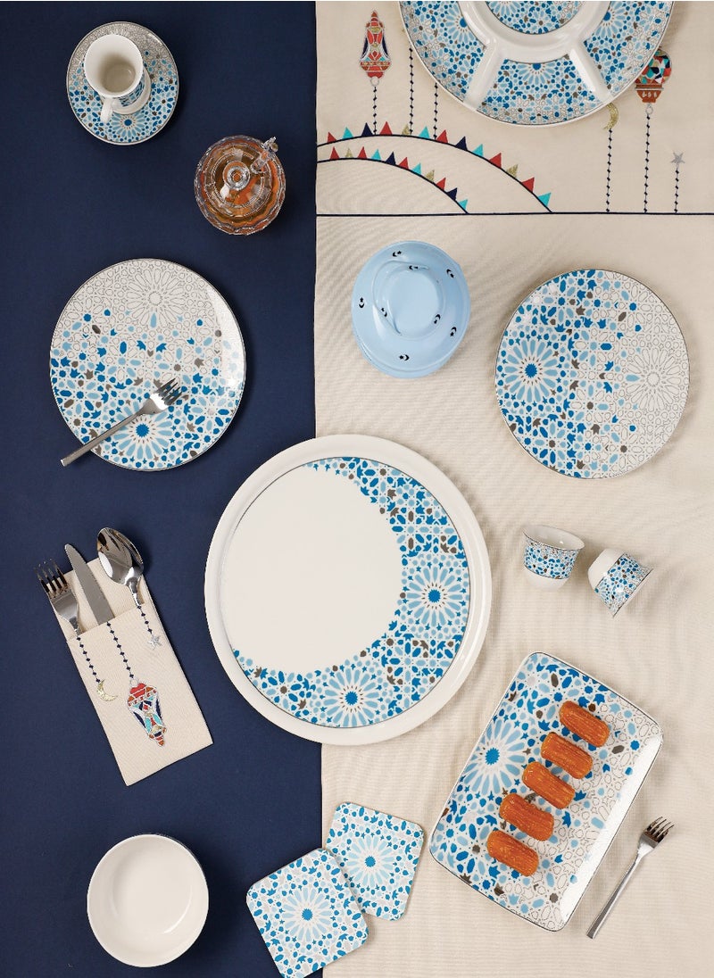 Homesmiths Rosa Nogoum Dessert Plate 21 cm|Suitable Ramadan and Eid Decoration & Celebration|Perfect Festive Gift for Home Decoration in Ramadan, Eid, Birthdays, Weddings.  - Image 3