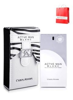 Chris Adams Active Man Blanc Eau De Parfum Pour Homme 100 ML  - Image 1