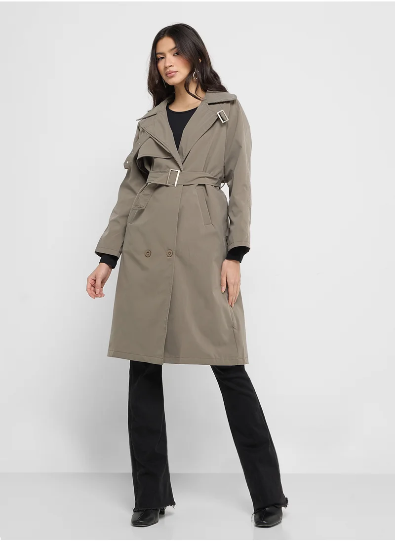 ELLA Longline Trench Coat