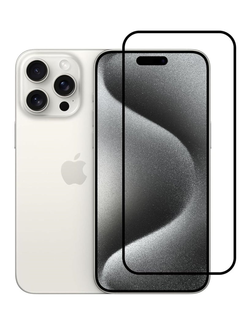 Screen Protector for iPhone 16 Pro Max tempered Glass Screen Protector 9H hardness Scratch Resistance iPhone 16 Pro Max edge to edge glass Tempered Glass - Image 1