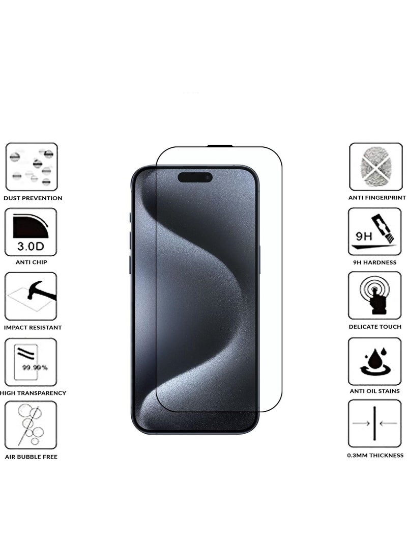 Screen Protector for iPhone 16 Pro Max tempered Glass Screen Protector 9H hardness Scratch Resistance iPhone 16 Pro Max edge to edge glass Tempered Glass - Image 3