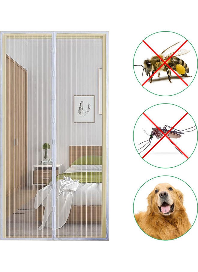 NIBEMINENT - Mosquito Curtain Net With Adhesive Tape White - Image 1