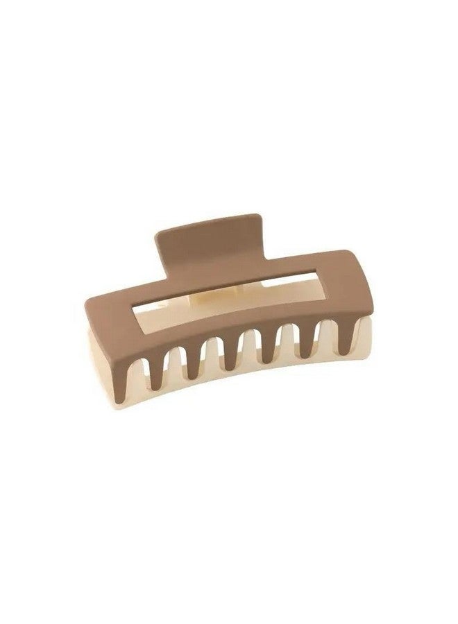 Radhya Accessories ملحقات راديا مشابك شعر ذات لونين بتشطيب غير لامع للنساء مشابك شعر للبنات مشابك شعر أكريليك للبنات والنساء (عبوة من 2) (شكل مستطيل) - Image 5