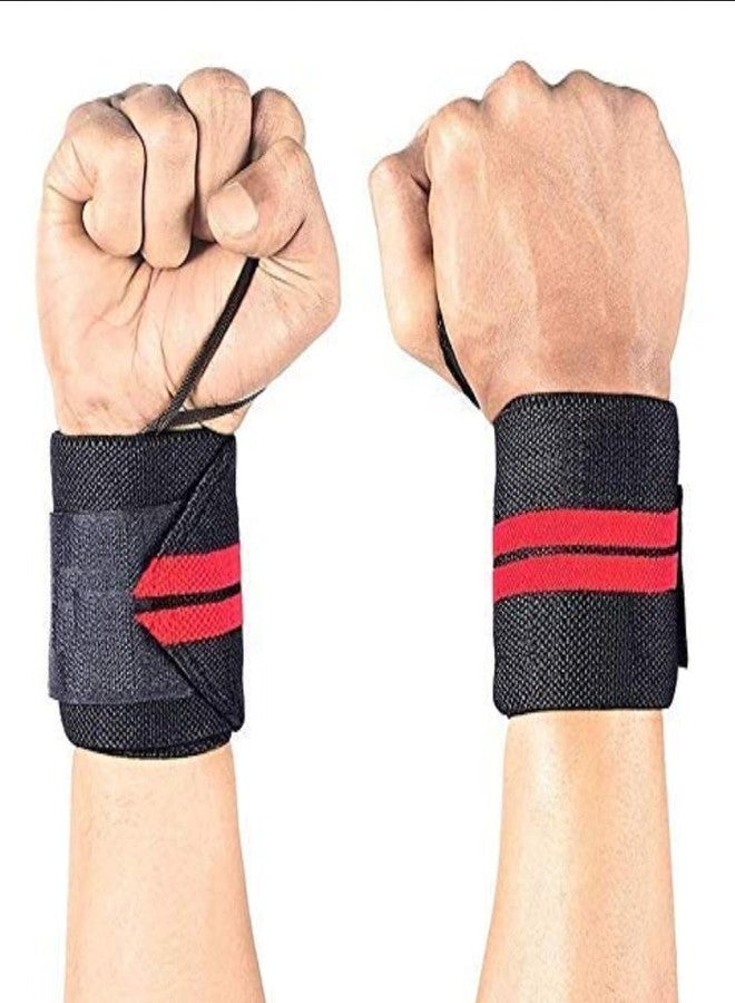 Stylera Wrist Support with Thumb Loop Strap Wrist Band for Men Women Wrist Supporter Gym for Weightlifting Training Fitness Hanging Pull ups Wrist Band (PACK OF 1 PAIR) - Image 2