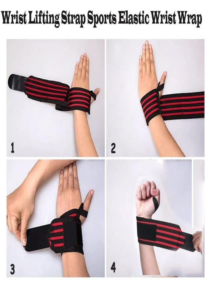 Stylera Wrist Support with Thumb Loop Strap Wrist Band for Men Women Wrist Supporter Gym for Weightlifting Training Fitness Hanging Pull ups Wrist Band (PACK OF 1 PAIR) - Image 3