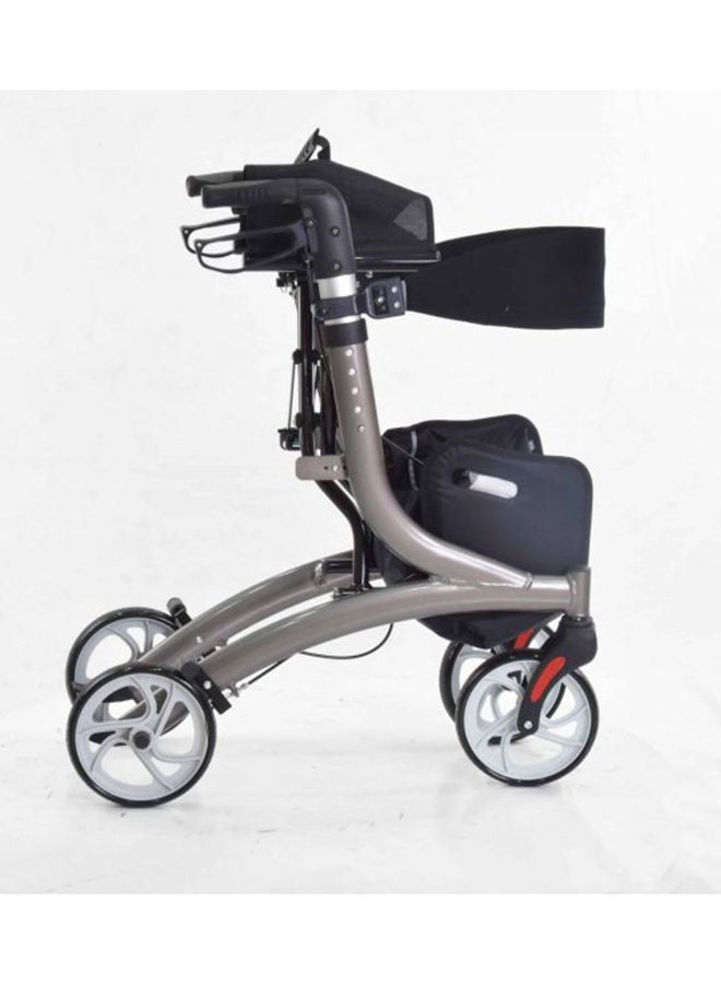 Gilani Mobility 4-wheel lightweight Rollator with wide seat Aluminum walking and aged care approved - Image 2