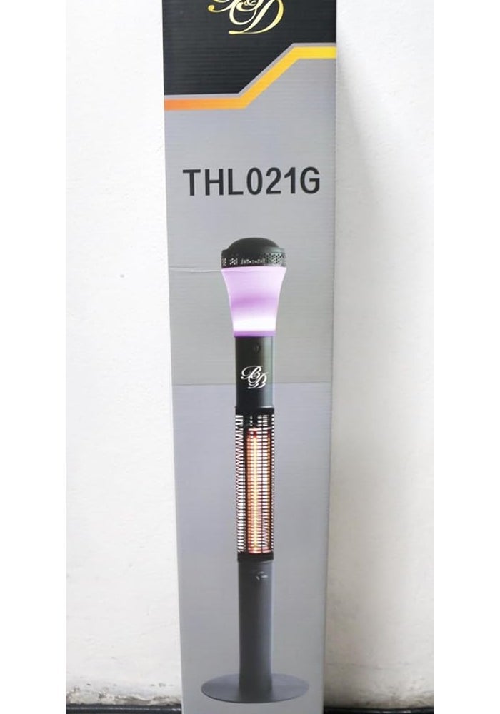 B&D Electric Heater with Bluetooth Speaker, 1500W