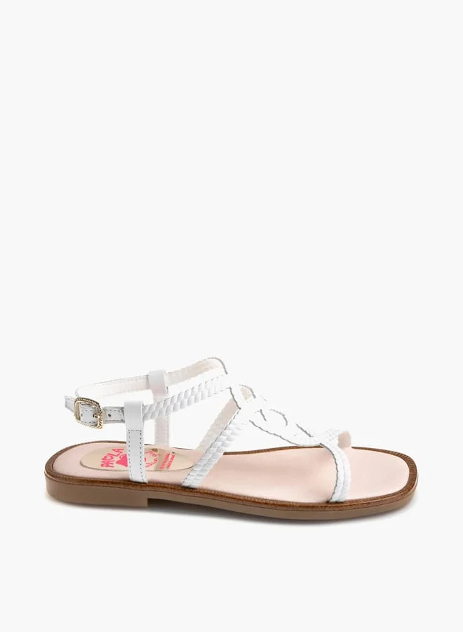 Pablosky Girls Strap Sandals With Buckle Closure