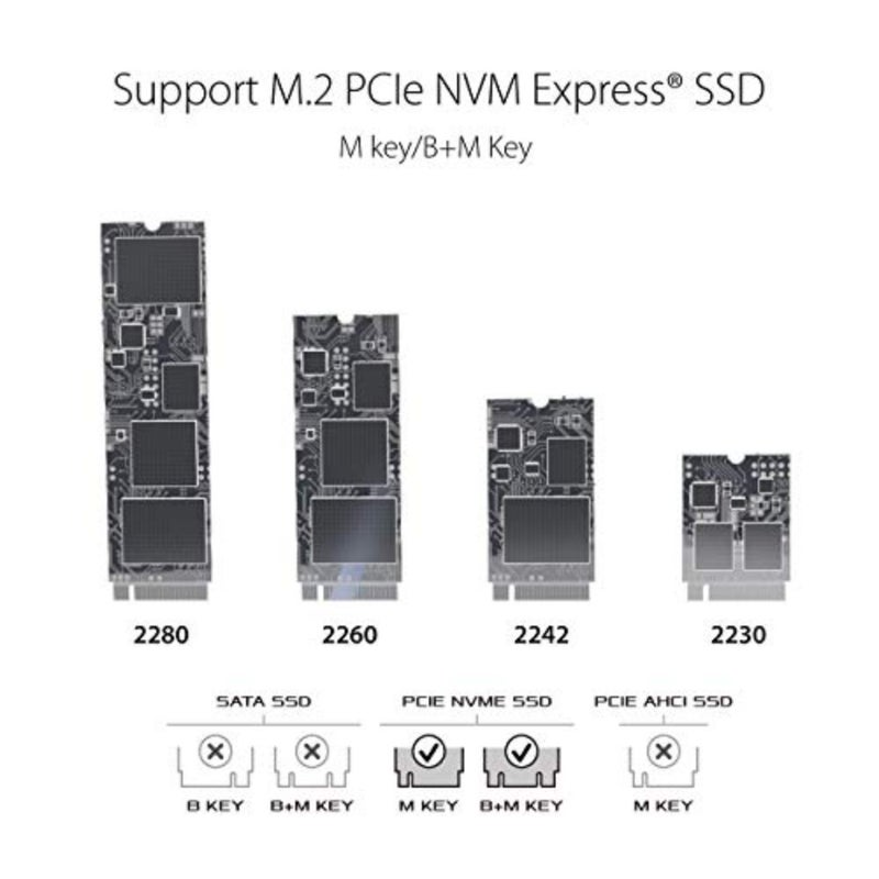 حاوية خارجية من سبائك الألومنيوم M.2 NVMe SSD للاستخدام المحمول، فضي، تصميم تبديد الحرارة مع USB 3.2 Gen 2 Type-C بسرعة 10 جيجابت في الثانية، تتضمن كابلات USB-C إلى C وC إلى A، متوافقة مع PCIe 2280/2260/2242/2230 M Key/B+M - Image 3
