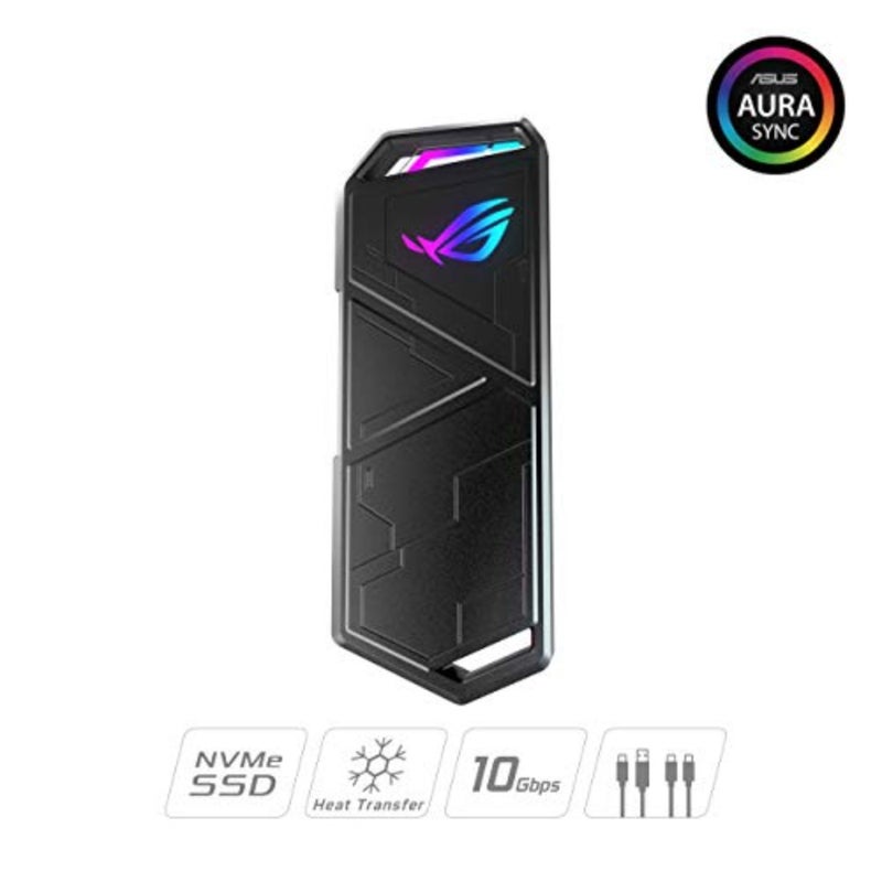 حاوية خارجية من سبائك الألومنيوم M.2 NVMe SSD للاستخدام المحمول، فضي، تصميم تبديد الحرارة مع USB 3.2 Gen 2 Type-C بسرعة 10 جيجابت في الثانية، تتضمن كابلات USB-C إلى C وC إلى A، متوافقة مع PCIe 2280/2260/2242/2230 M Key/B+M - Image 2