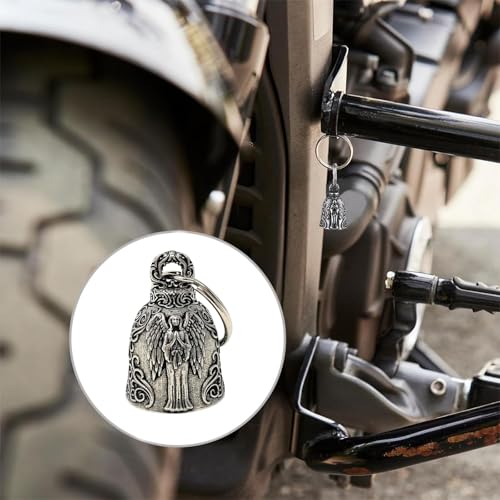CartHome 4 Pcs Guardian Bell Set, Angle Guardian Bell for Bike Car Motorcycles Guardian Bells Keychain Suitable Custom Bike Builds Motorcycle Handlebars Bicycle Frames Trip Essentials Handlebars - Image 5
