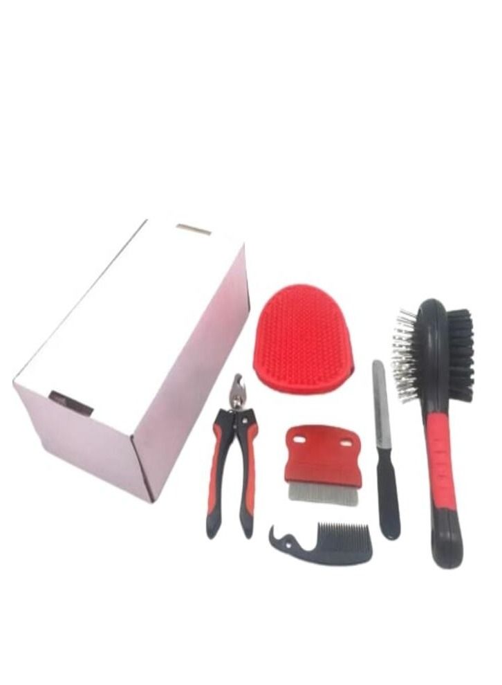 صندوق مجموعة أدوات العناية بالحيوانات الأليفة الاحترافية 6 في 1 من الثقة - Image 2