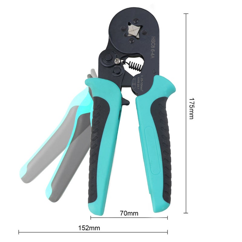 HSC8 6-4A Tube Terminal Crimping Pliers Quadrilateral Tube Terminal Crimping Pliers Cold Terminal Crimping Hand Tools - Image 3