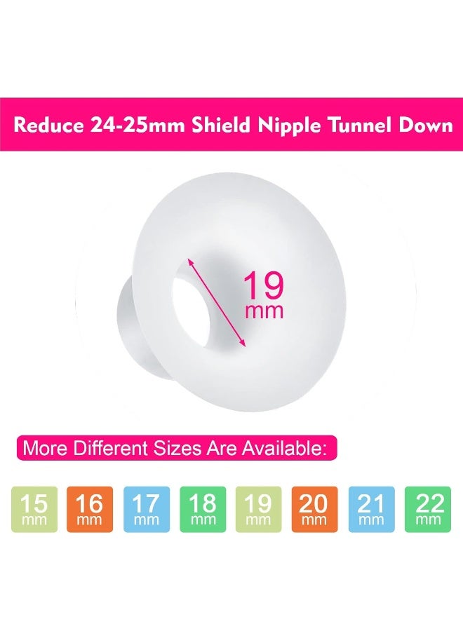 Durceler 19mm Silicone Flange Inserts Compatible with Medela/Spectra/Elvie - Image 2
