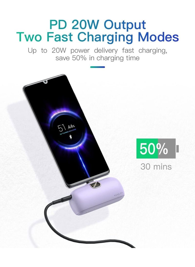 Pocket Power Bank 5000mAh Fast Charging LED Display 1 Input And 2 Output For type-c - pzsku/ZDBCD48FE85D72A6118F9Z/45/_/1692884704/72393ac9-28fe-4b9e-aa7b-a5d39e02d670