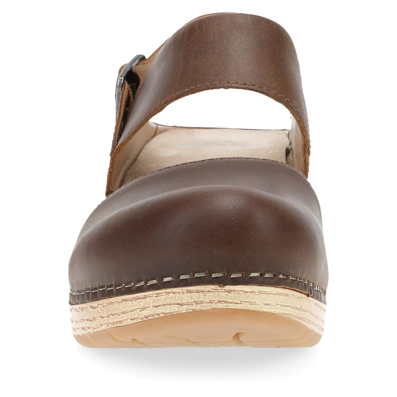 Dansko Lucia Closed-Toe Sandals for Women - Linings from Recycled Materials and Leather for Breathability- Lightweight Rubber Outsole for Long-Lasting Wear Tan 8.5-9 M US - Image 4