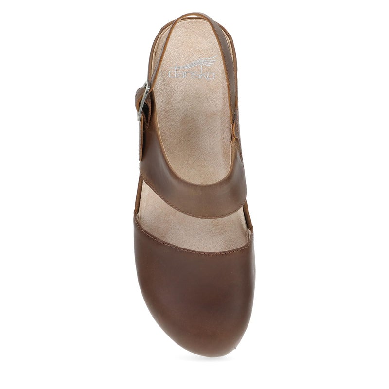 Dansko Lucia Closed-Toe Sandals for Women - Linings from Recycled Materials and Leather for Breathability- Lightweight Rubber Outsole for Long-Lasting Wear Tan 8.5-9 M US - Image 2