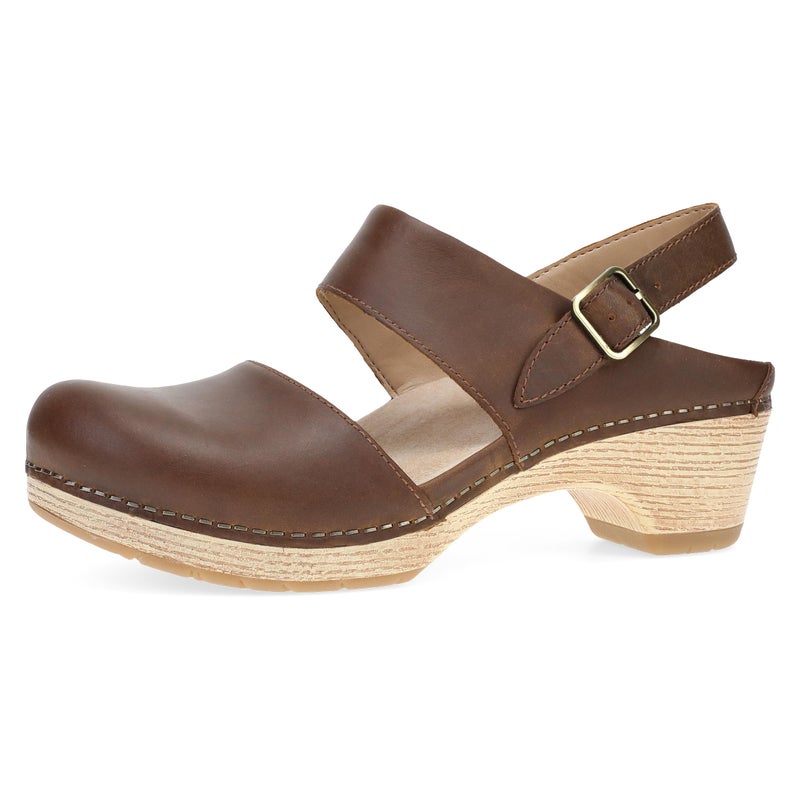 Dansko Lucia Closed-Toe Sandals for Women - Linings from Recycled Materials and Leather for Breathability- Lightweight Rubber Outsole for Long-Lasting Wear Tan 8.5-9 M US - Image 1